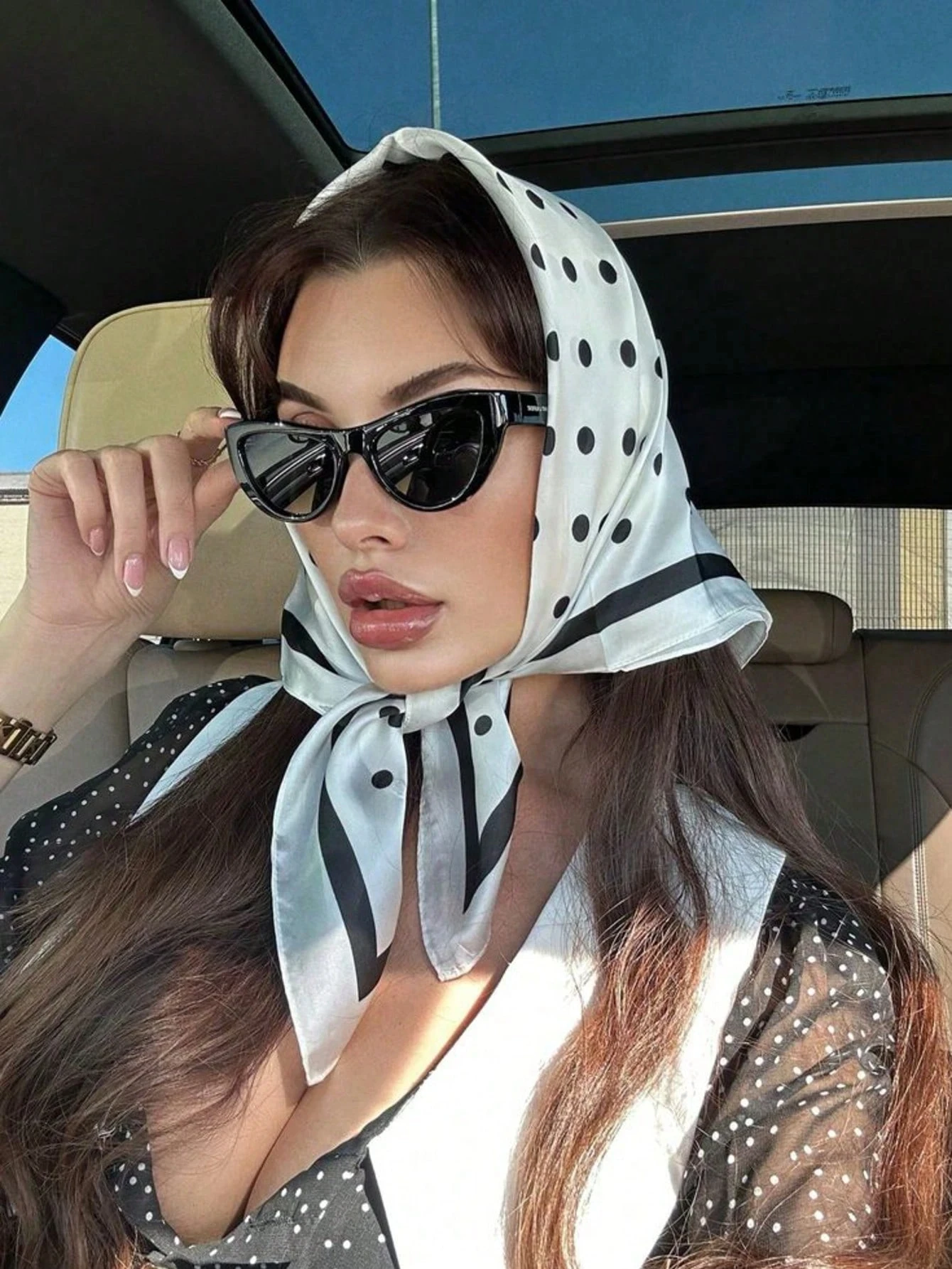 Damska apaszka z jedwabiu, kwa – Scarf Silk Square recenzja i cena