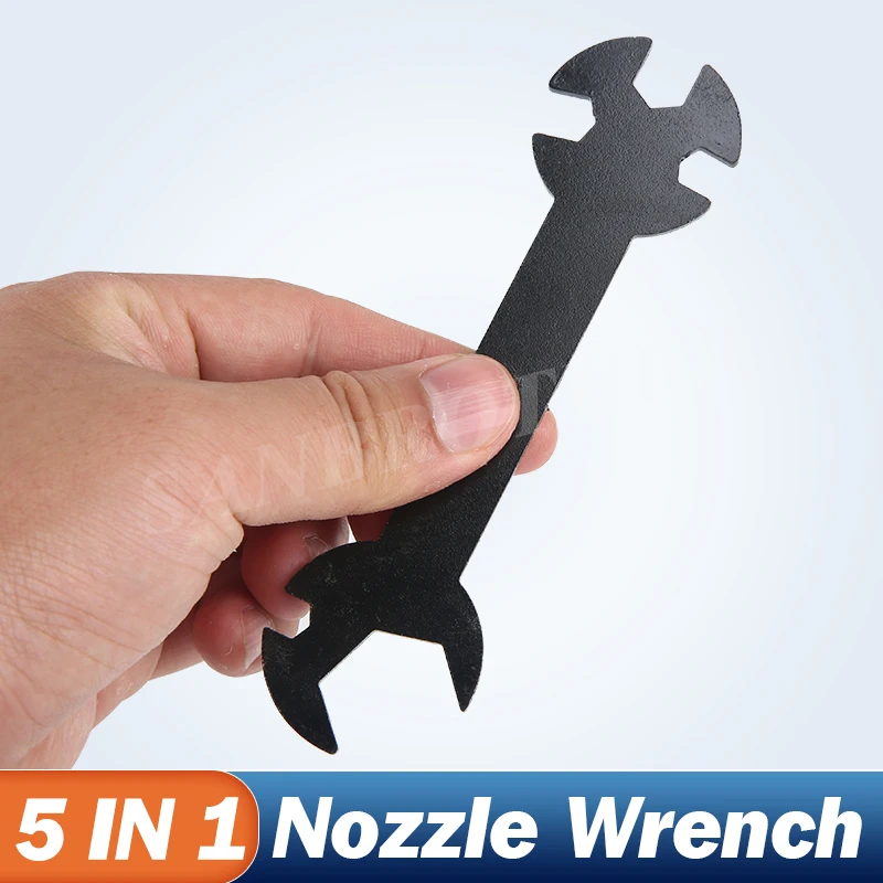 5 In 1 Nozzle Spanner CNC engraving machine Wrench Steel Spanner Wrench Flat For E3D MK8 MK10 nozzles Tool 3D printer parts