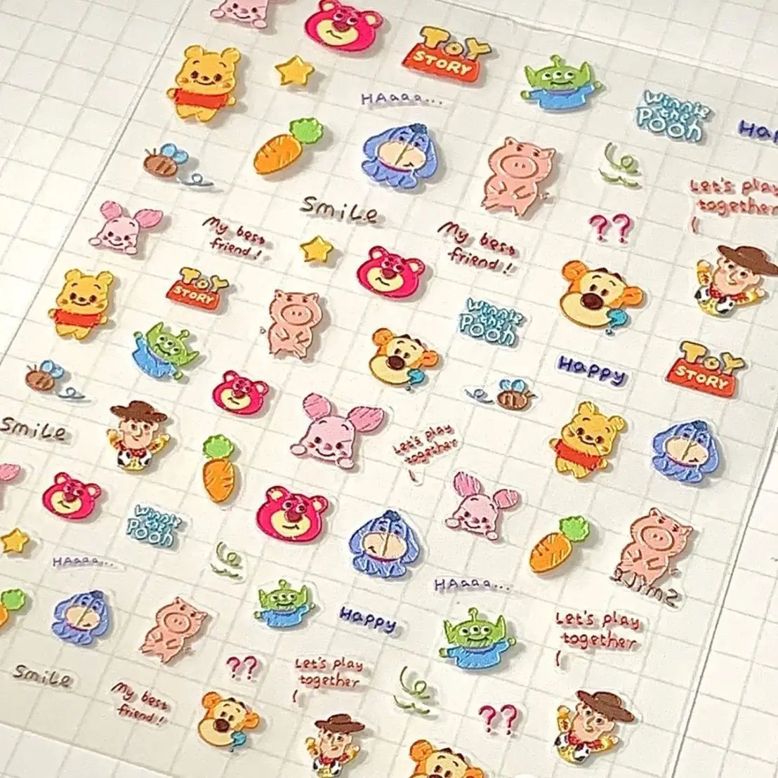 

Anime Cute Nail Sticker Toy Story Diy Lipstick Pen Stick Sticker Nail Sticker Phone Decoration Sticker