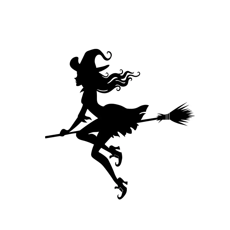 

Car Sticker Evil Witch Flying In The Sky Girl New Design Fashion Cool Style Auto MotorcycleVinyl Decal Waterproof 13*13CM