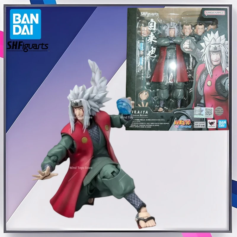 BANDAI ORIGINELE S.H.FIGUARTS 2023 EXCLUSIVE EDITION PVC Action Figure Naruto Uchiha Jiraiya Speelgoed in doos