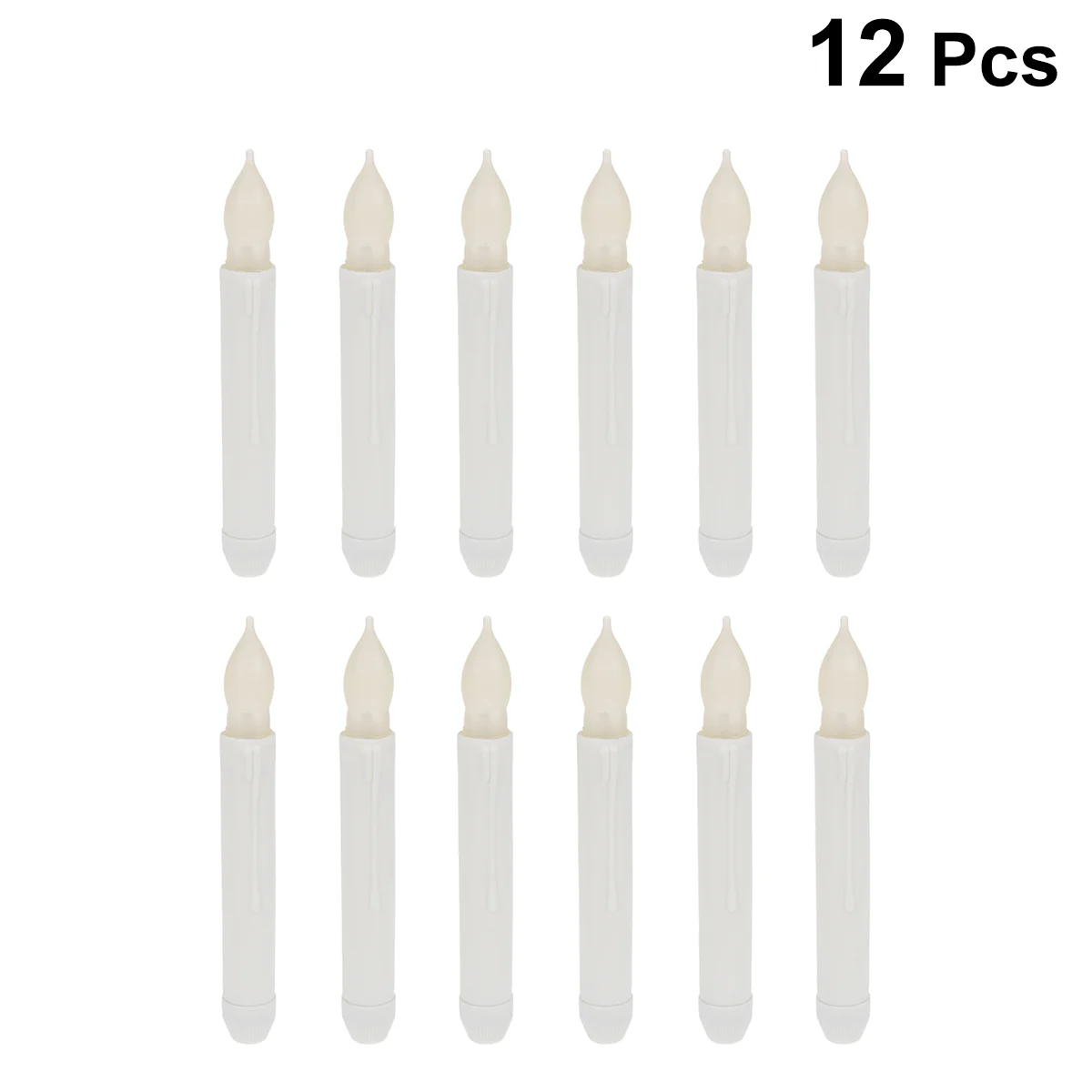 12 Pcs The Christmas Light Flameless Candles Decorative LED Lights Warm White