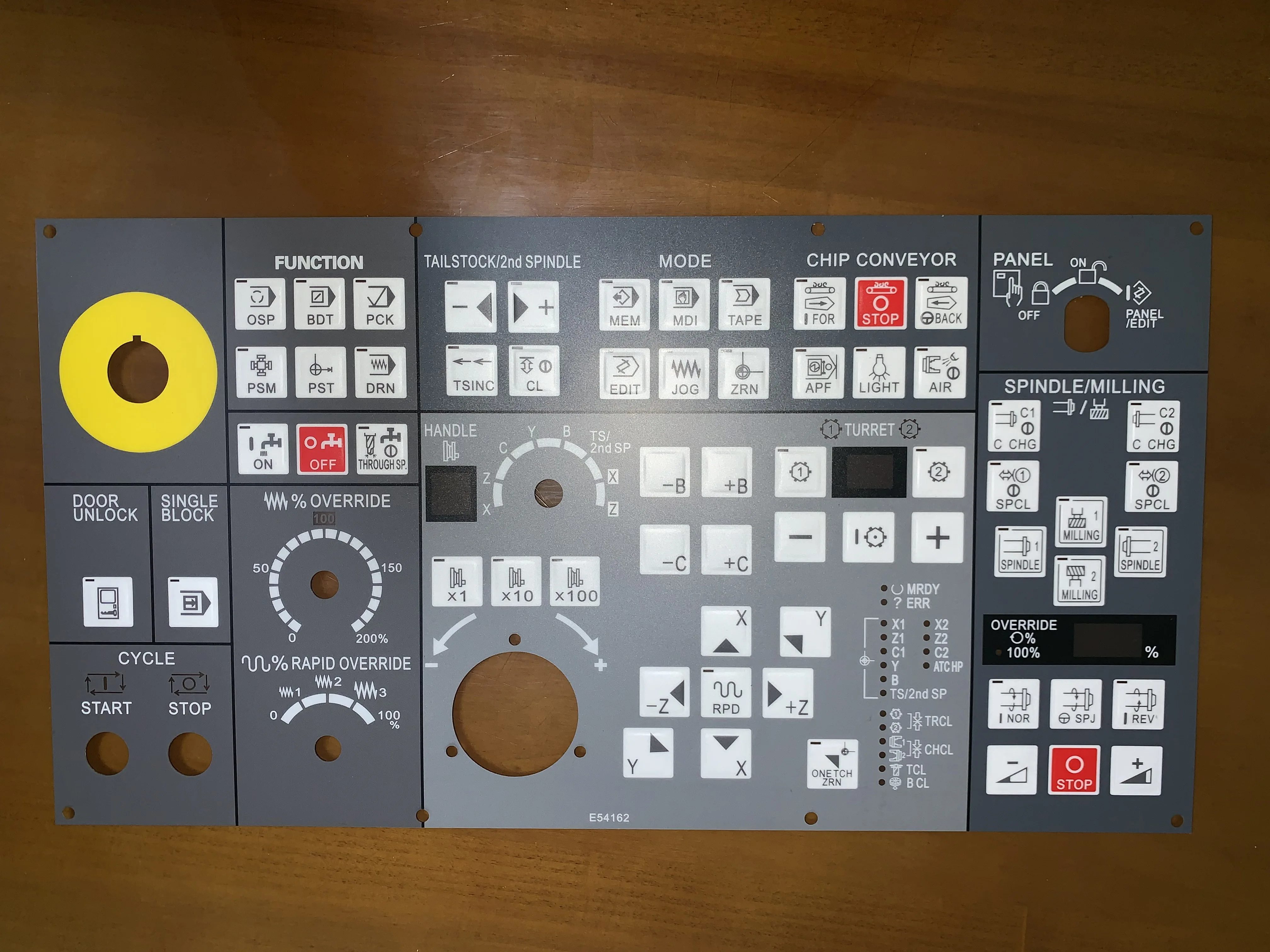 for Mori Seiki Machining Center/Lathe Operation Panel/Button Film/Paper