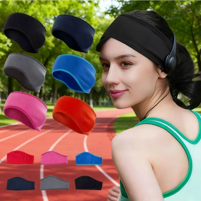 イヤーウォーマー ヘッドバンド サーマル ポーラー フリース イヤーカバー 伸縮性のあるストレッチ付き 防風ボンディバンド アウトドア活動用 寒い天候用