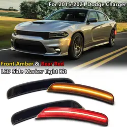 4x LED Fender Light Side Marker Bulb For Dodge Charger 2017 2018 2019 2020 2021 For Dodge Charger Side Indicator Lamp