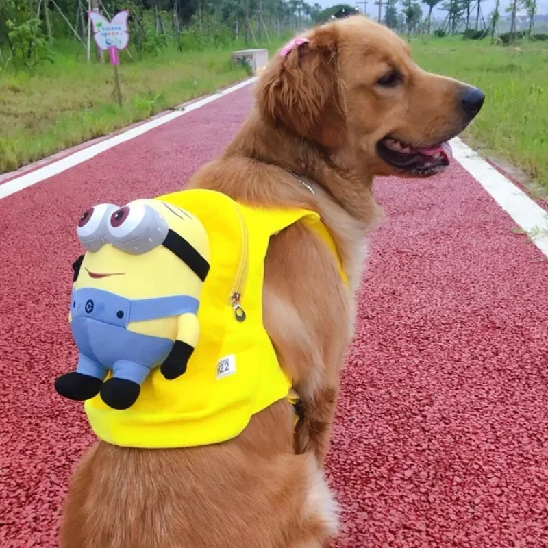 Heiße Schergen Filmfiguren niedlichen Cartoon Haustier Hund Plüsch Rucksack großen Hund gehen Rucksack Brache Anime große Kapazität Tasche Spielzeug Geschenk