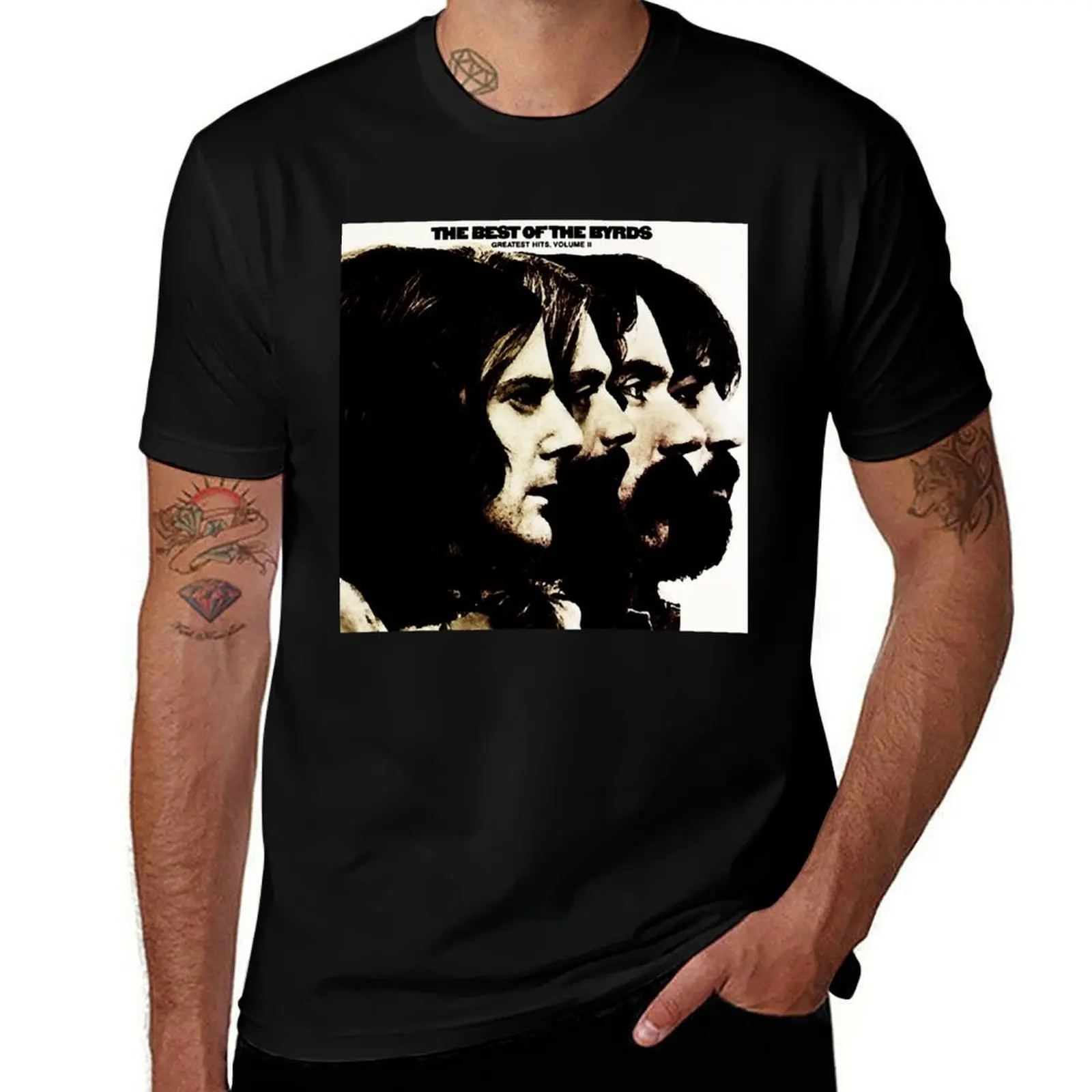 

international band in tour favorite the byrds band Classic T-Shirt man t shirt heavy cotton T-Shirt