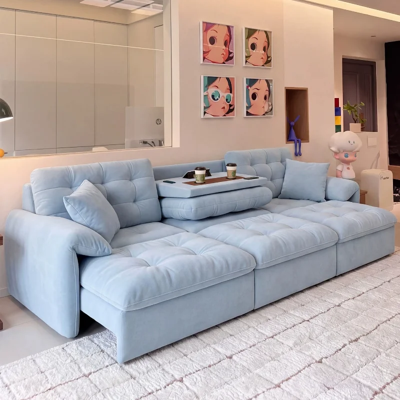 Multifunctional Leather Living Room Sofas Luxury Modern Minimalist Smart Outdoor Sofa Lounge Nordic Muebles Salon Furniture