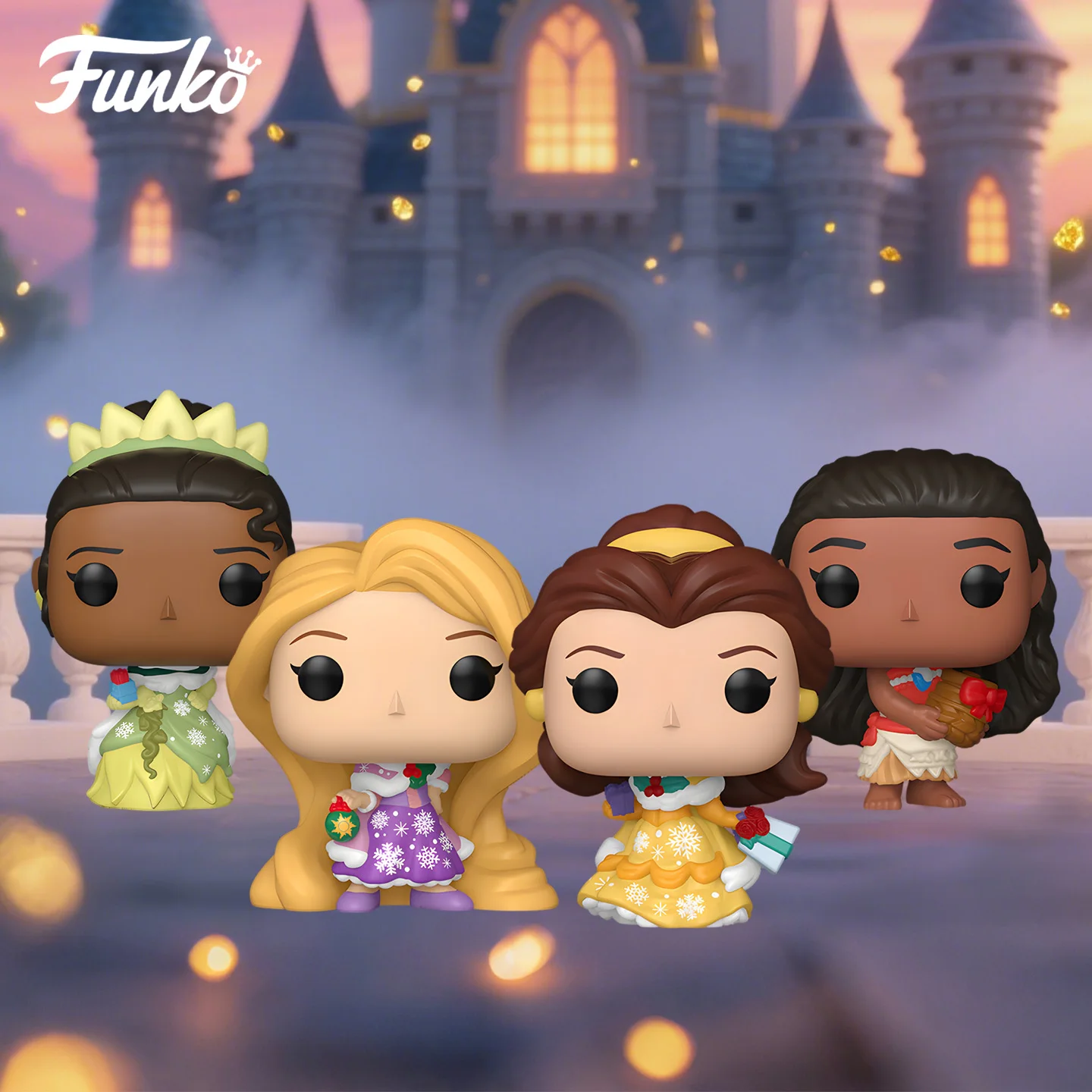 Funko Pop Disney princesa caja ciega Rapunzel Moana Belle figuritas periféricas juguetes para niños regalo adornos coleccionables