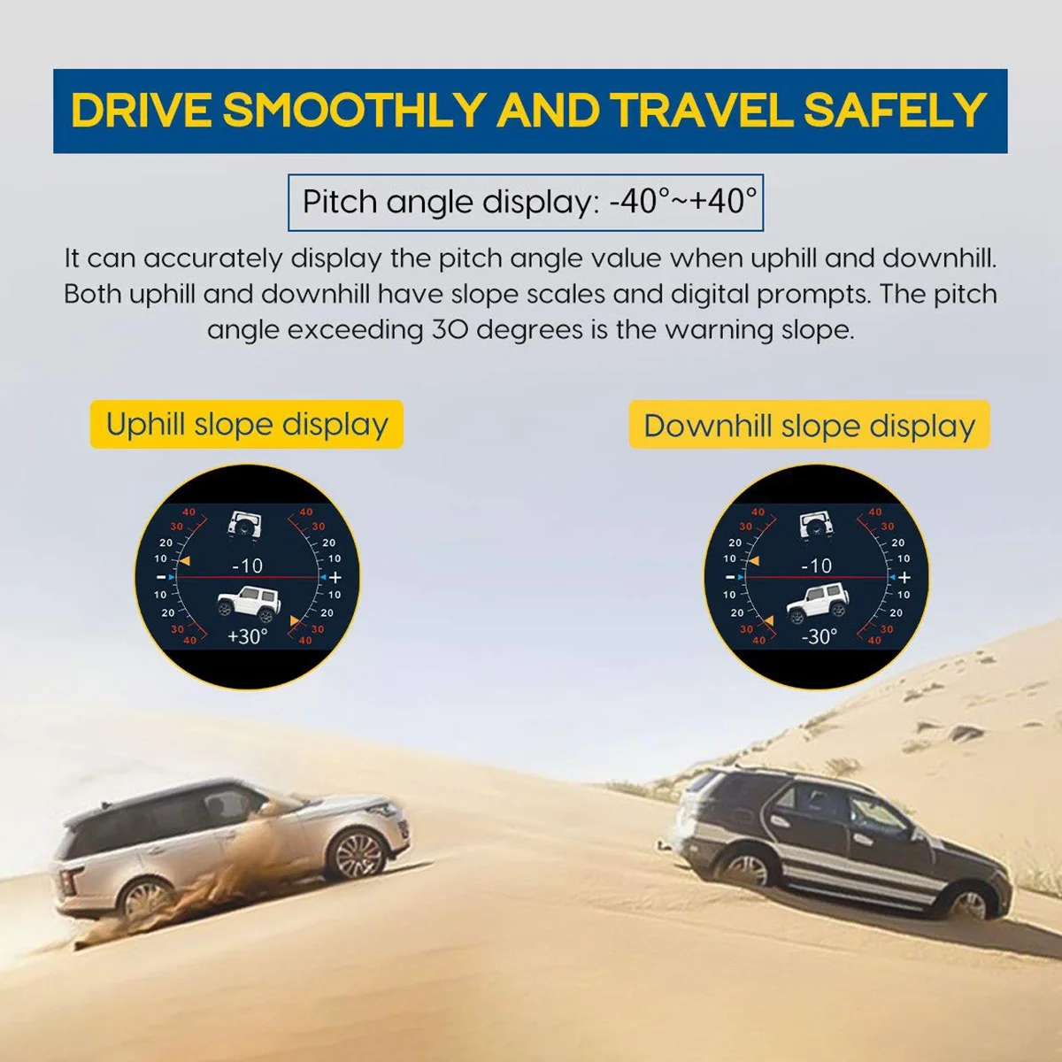 

X95 Head-Up Display HUD GPS Vehicle Speed Display Inclinomet Super Hot clinometer Universal