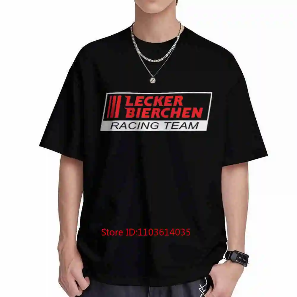 Lecker Bierchen Racing Team Short Sleeve Tee 100% Cotton T-Shirt