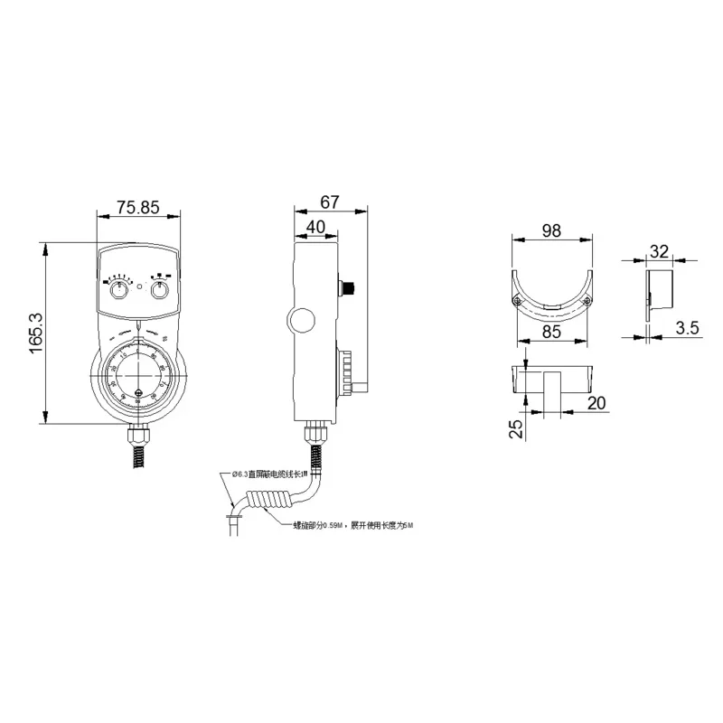 DDCS EXPERT M350 3axis 4axis 5axis 1mhz ATC G-code CNC controller engraving milling machine system replaces DDCSV3.1