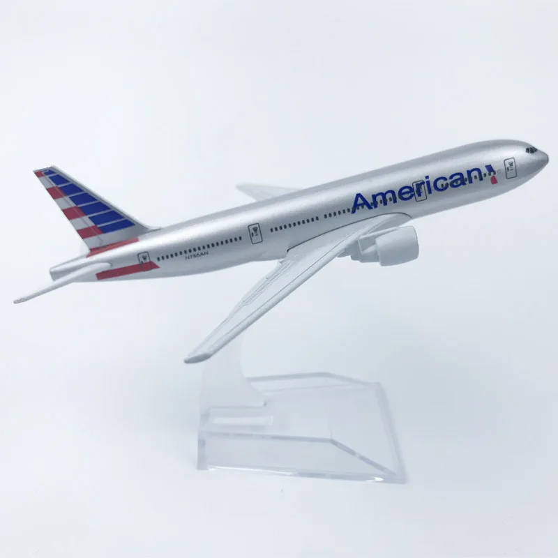 

1/400 Scale Alloy Aircraft Model B777 American Airlines 16cm Plane B777 Model Airplanes Decoration Model Gift for Collection