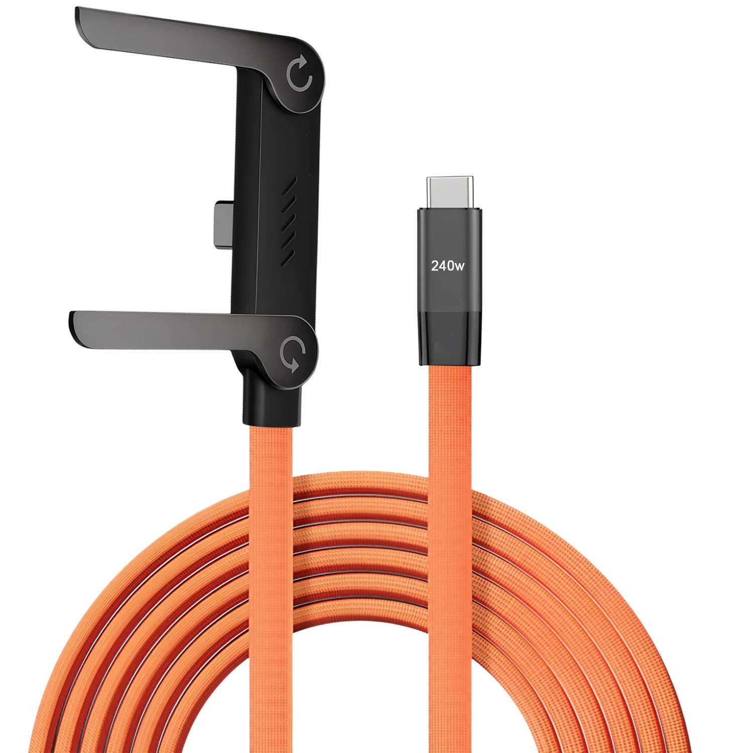 240W Folding Stand Data Cable 2-in-1 Fast Charging Phone Hol