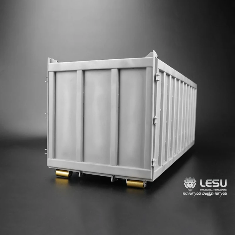 In Stock LESU 1/14 RC Model DIY 488MM Metal Hydraulic Waste Bin for 8*8 Dumper Truck Car 