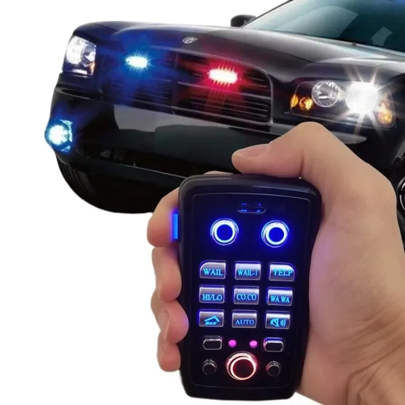 

Car alarm, car siren, horn, wireless remote control, open-channel loudspeaker, high power and super loud