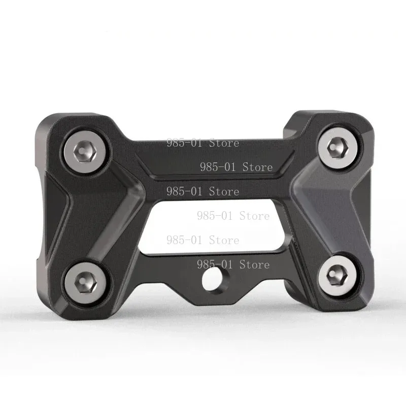 Motorcycle handlebar risers with brick mount clamps, suitable for various bike modification accessories