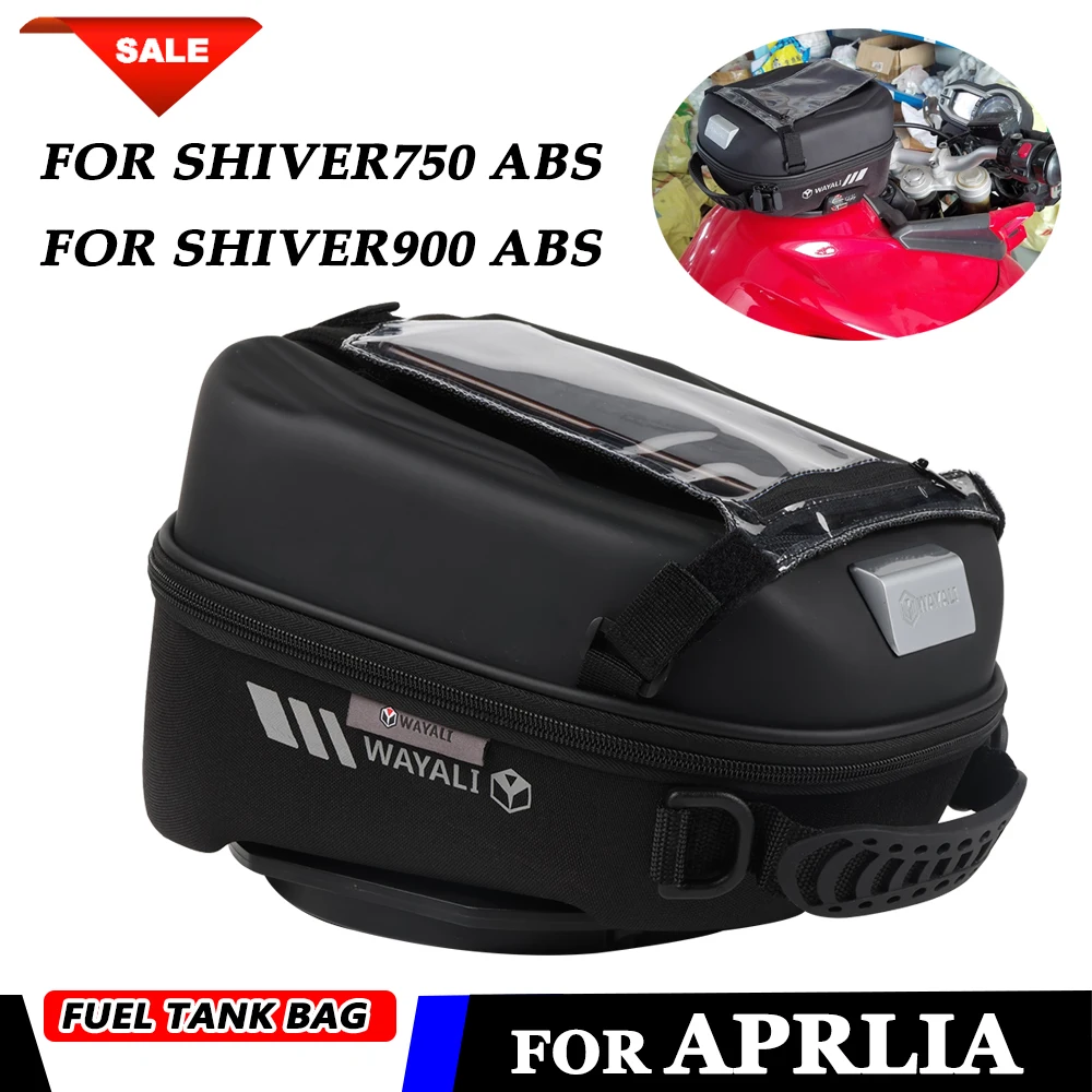 

For Aprilia SHIVER750 SHIVER950 SHIVER 950 ABS 2010 Accessories Fuel Tank Bag with Tank Adapter Ring Navigation Storage Package