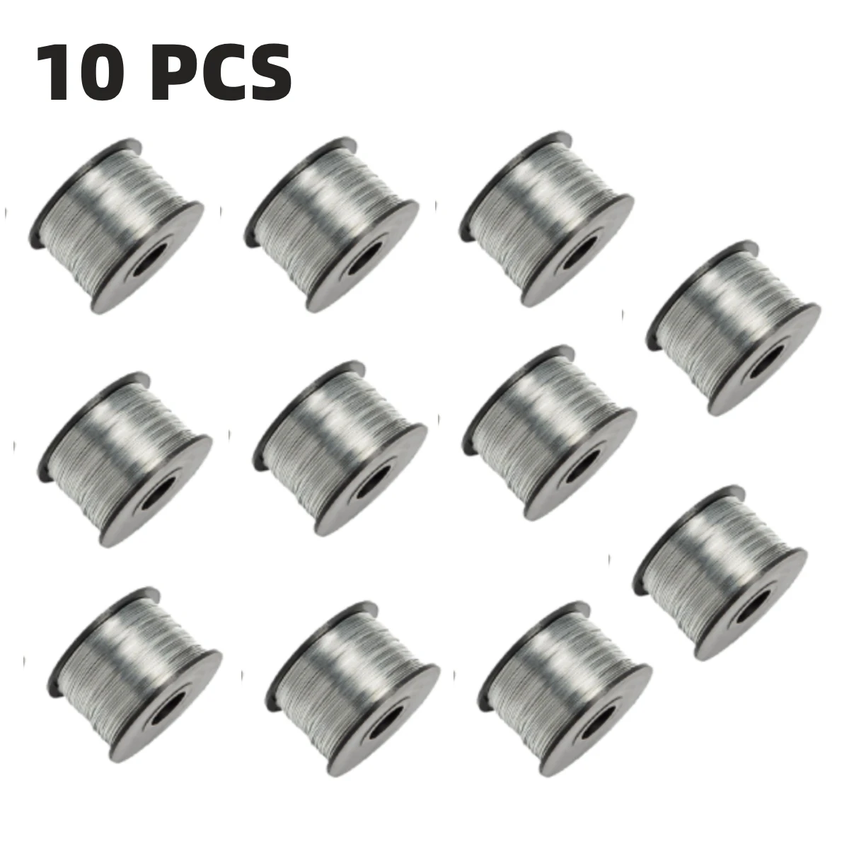 Bobina di filo per tondo per cemento armato da 0,8 mm di diametro, 10 rotoli, antiossidazione, utensile industriale, lunghezza 110 m, per l'imballaggio di prodotti artigianali