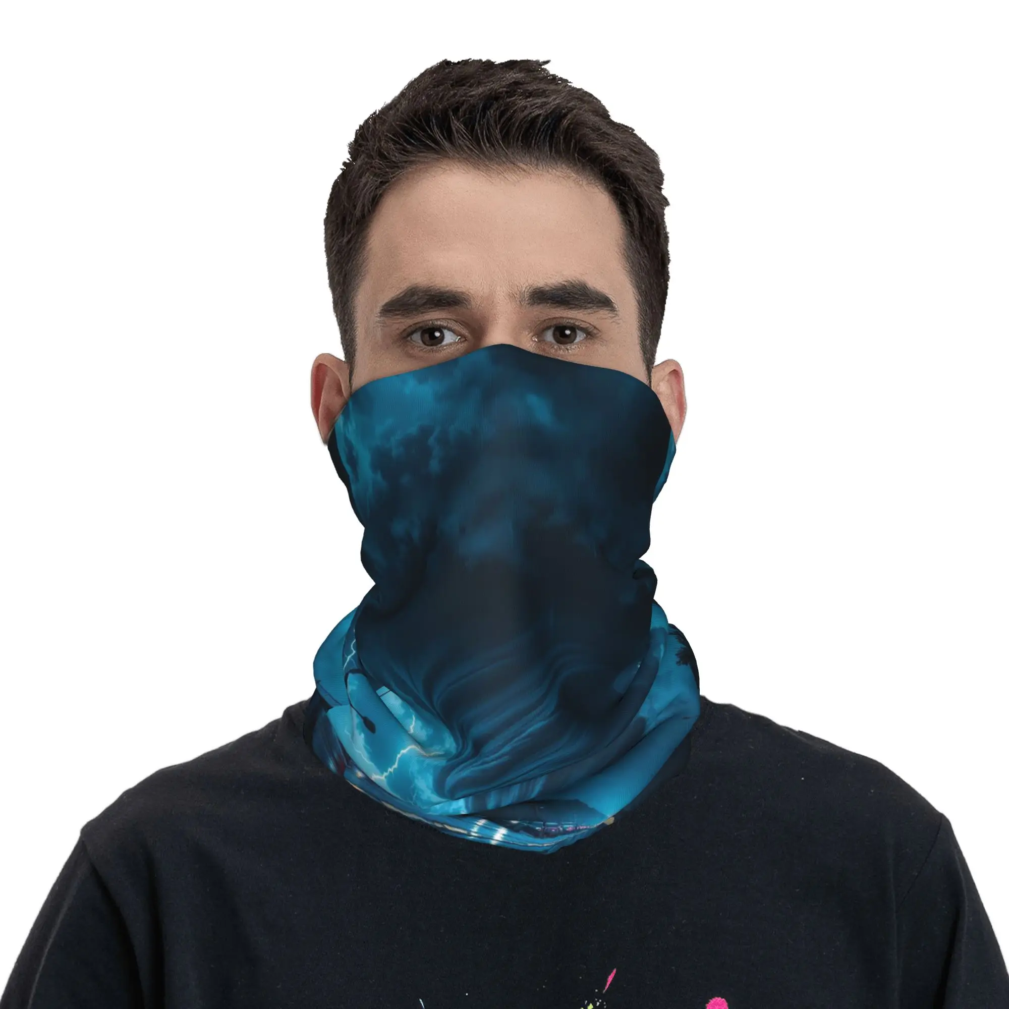 Fantasy World Tornado Apocalypse Bandana Neck Cover Printed Mask Scarf Warm Face Mask Outdoor Sports For Men Women Breathable
