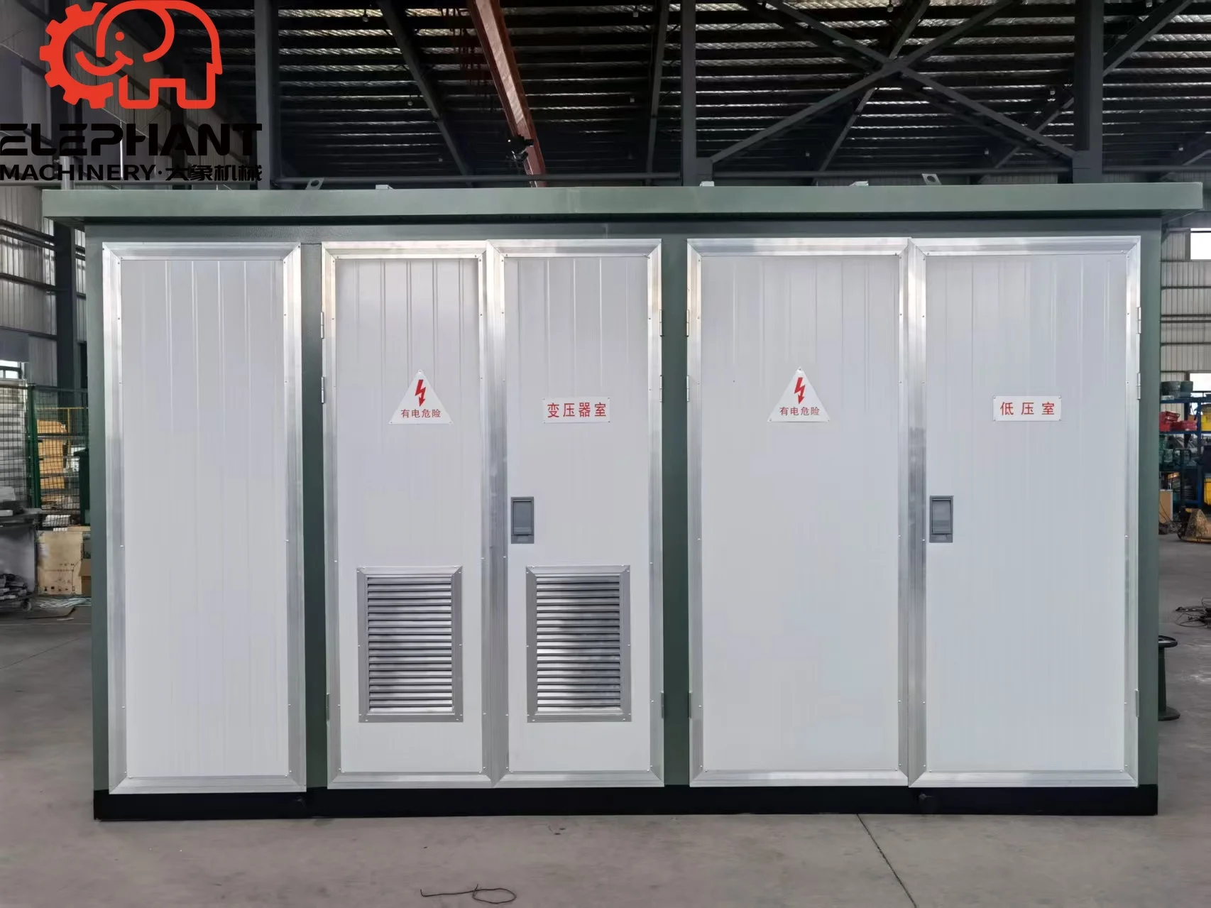 European Three Phase Box Type Substation Model SCB13-50-500kVA with Input Voltage 10kv and Output Voltages 400v & 11kv