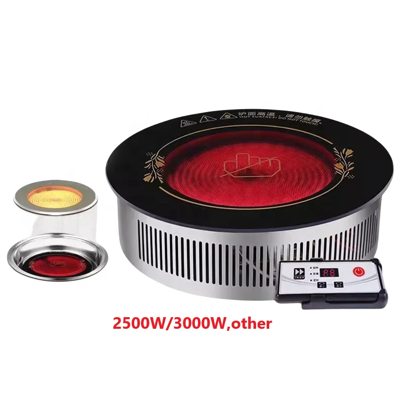 Hot sale 2500W electric ceramic stove 3000W far infrared heating stove 1200w hot plate cooker with wire control for hot pot