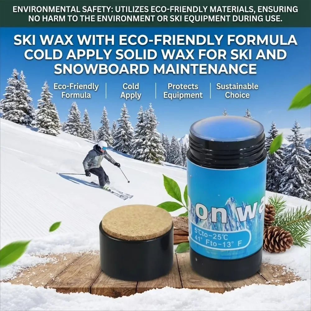 Portable Ski Waxing Kit Snowboard Wax Scraper Wax Remover Speed Booster Maintenance Repair Care Set