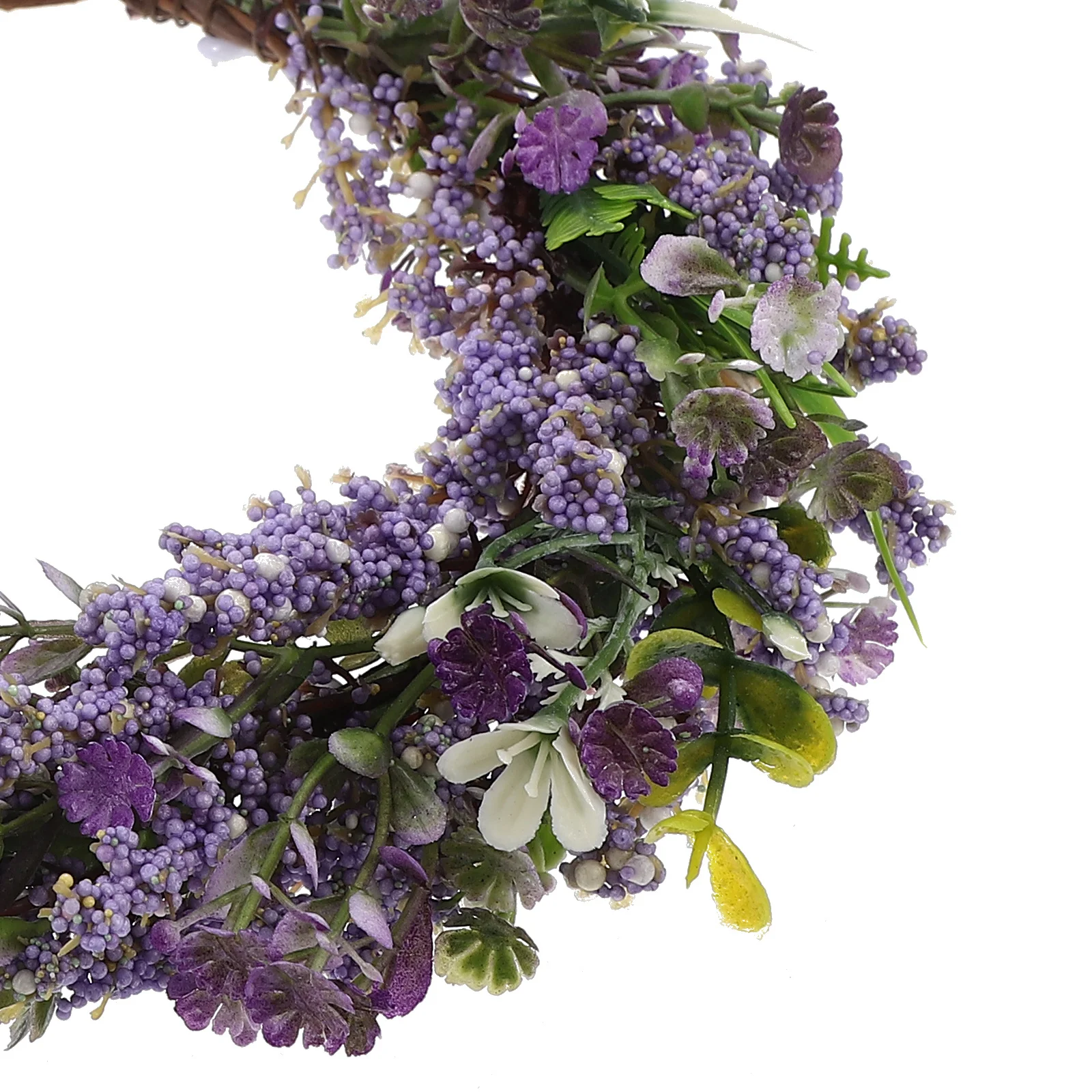 

1Pcs Stylish Artificial Floral Headband Featuring Lavender Garland Secure Fit Ribbon Perfect for Bridal Shower Beach Getaway