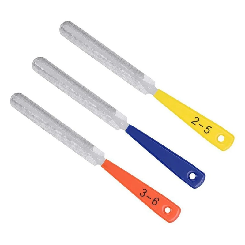 3Pcs Guitar Nut File Set Nail Puller Repair Tool Stainless Steel Guitar Fret File-ABAM