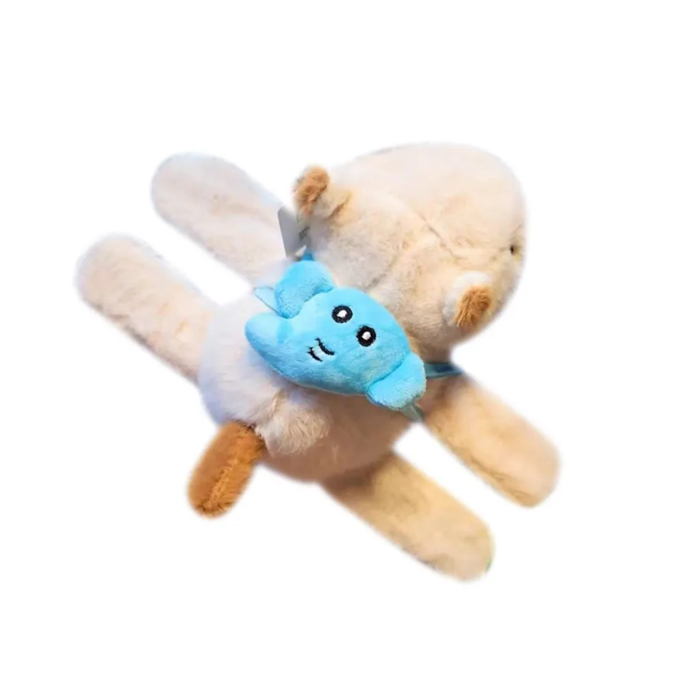 

Милые браслеты с капибарой, мультяшные куклы, животное, хлопающее кольцо, обниматели, пощечина, игрушка для подарка