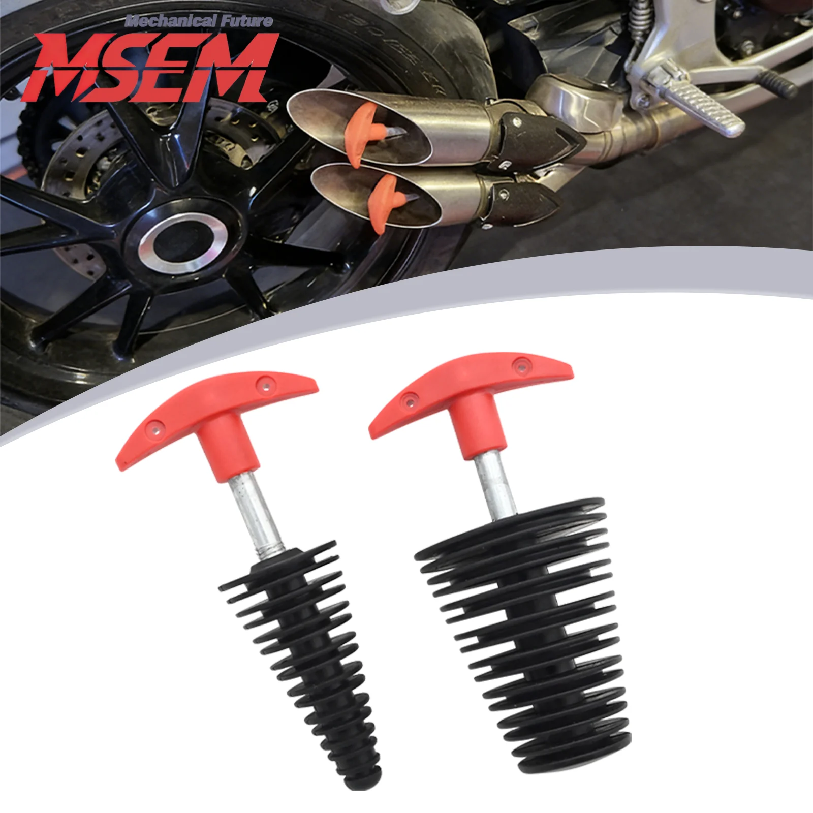 For Kawasaki Honda Yamaha CRF250R CRF450R Dirt Pit Bike Motorcycle 10-36mm 28-53mm Exhaust Pipe PVC Plug Muffler Wash Plug