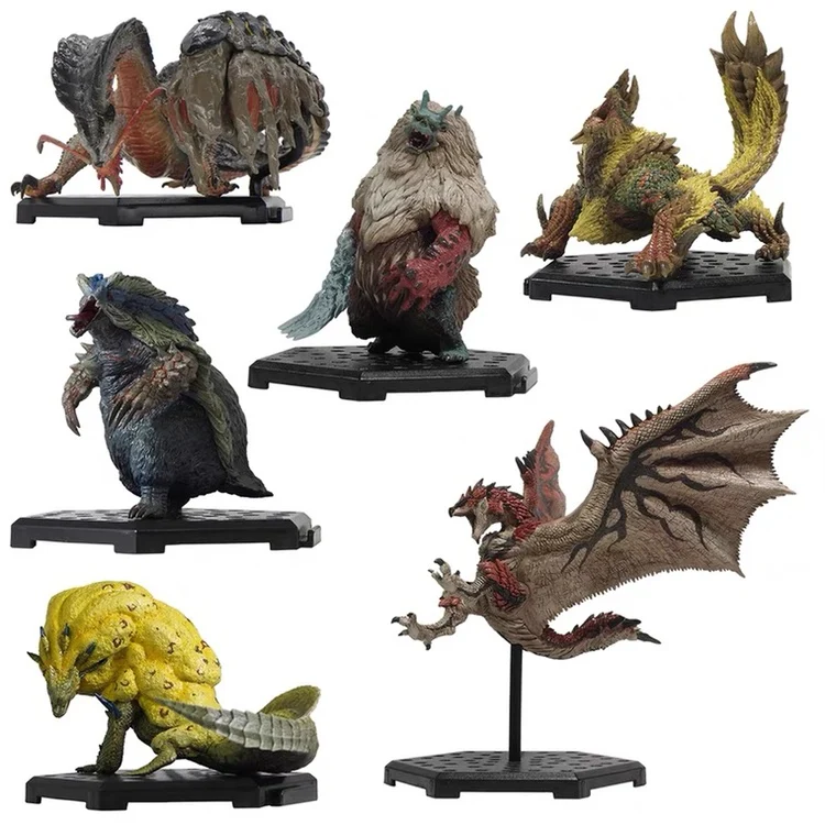 Monster Hunter World Figure Plus All Dragon Pterosaur Massospondylus Green Bear Beast Daora Xenojiiva Figure Model Toy Gifts