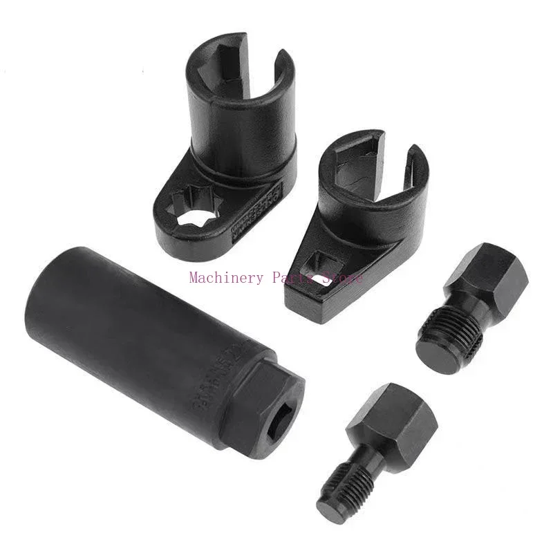 5pcs Oxygen Sensor Wrench Kit Thread Chaser Tool Fit for Auto O2 Socket Removal Install Offset Vacuum Sensor Socket