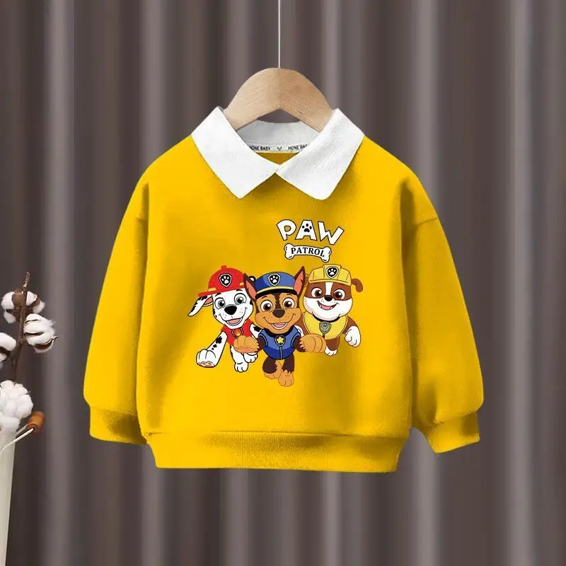 PAW Patrol Spring Autumn New Children\'s Clothing Sets Boys Turn Down Collar Sweatshirt and Sweatpant 2pcs Suit Kids Tracksuits