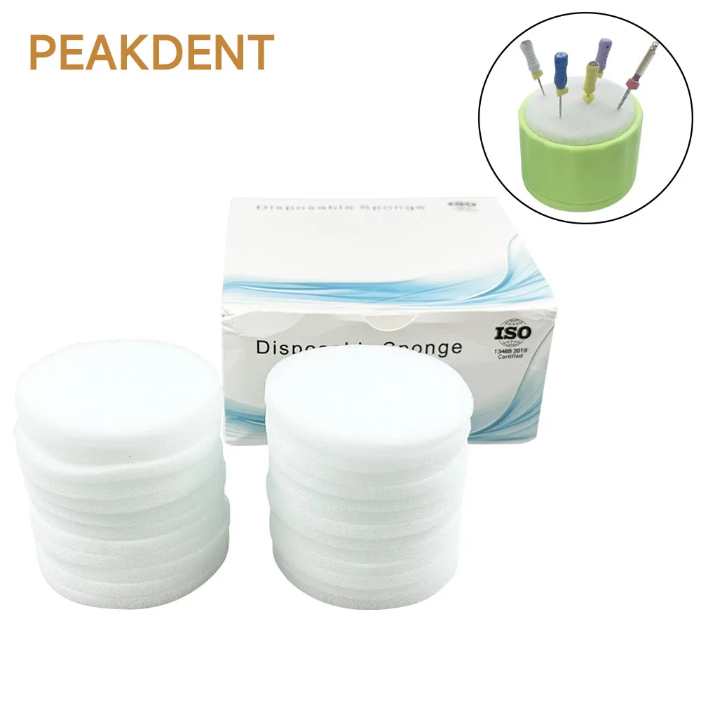 50 قطعة/صندوق تنظيف الأسنان عن طريق الفم الإسفنج منصات المتاح رغوة الإسفنج منصات اللبية ملف أداة المواد الاستهلاكية أداة طب الأسنان الملحقات