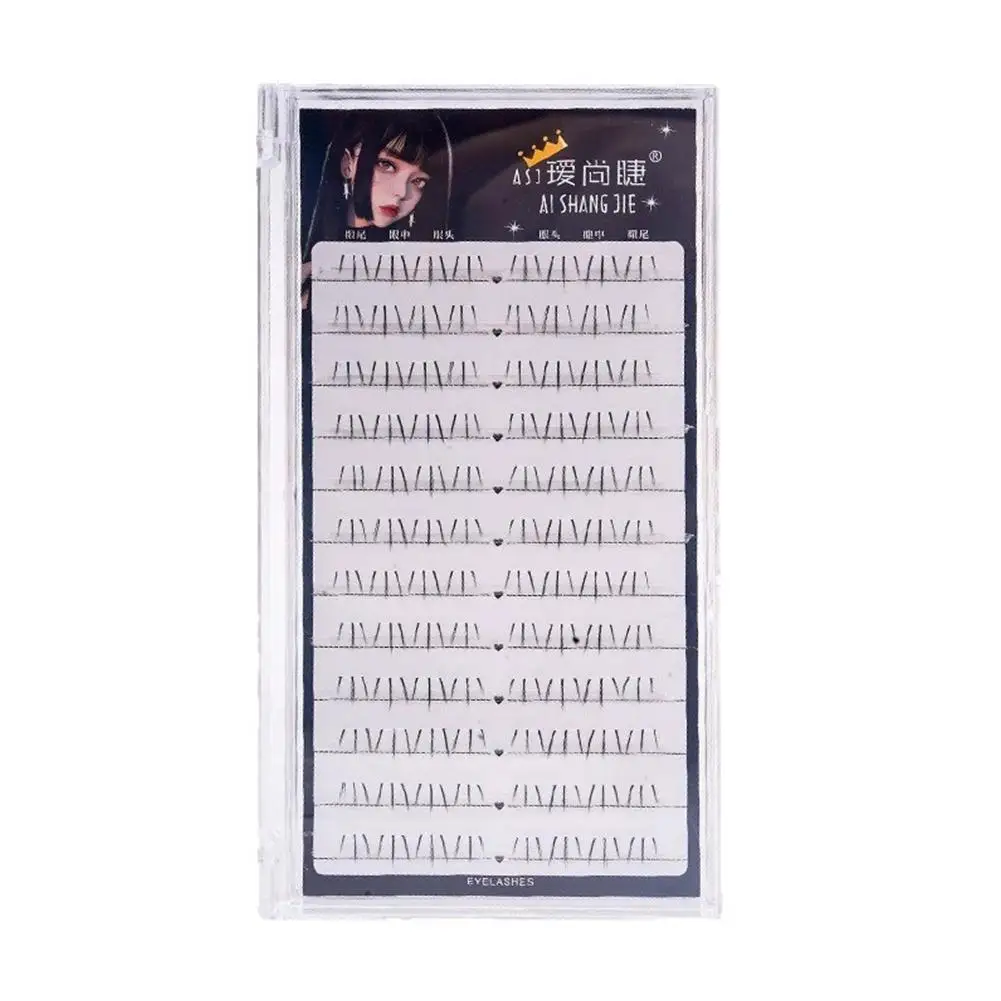 Ciglia inferiori autoadesive Air Fairy segmentate naturali sotto le ciglia Strumento per il trucco delle ciglia Ciglia finte per principianti