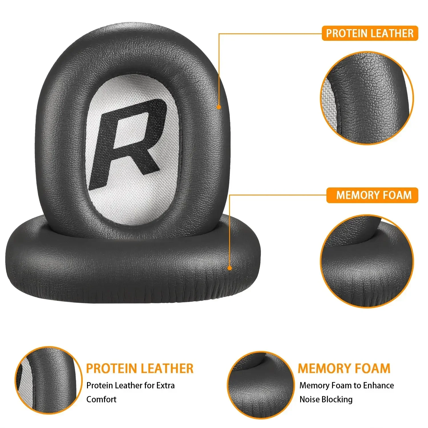 

Replacement Zipped Headband Protector Ear Pads Cushion With Buckle Pillow Parts Cover for Plantronics Backbeat Pro 2 Headphones