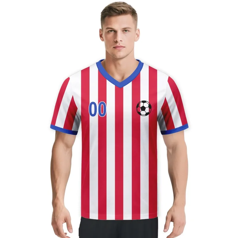 

Футбольная майка на заказ, персонализированная красная, белая футболка футбольной команды с логотипом, именем, номером, подарки для любителей футбола, вентилятор для мужчин, женщин, молодежи