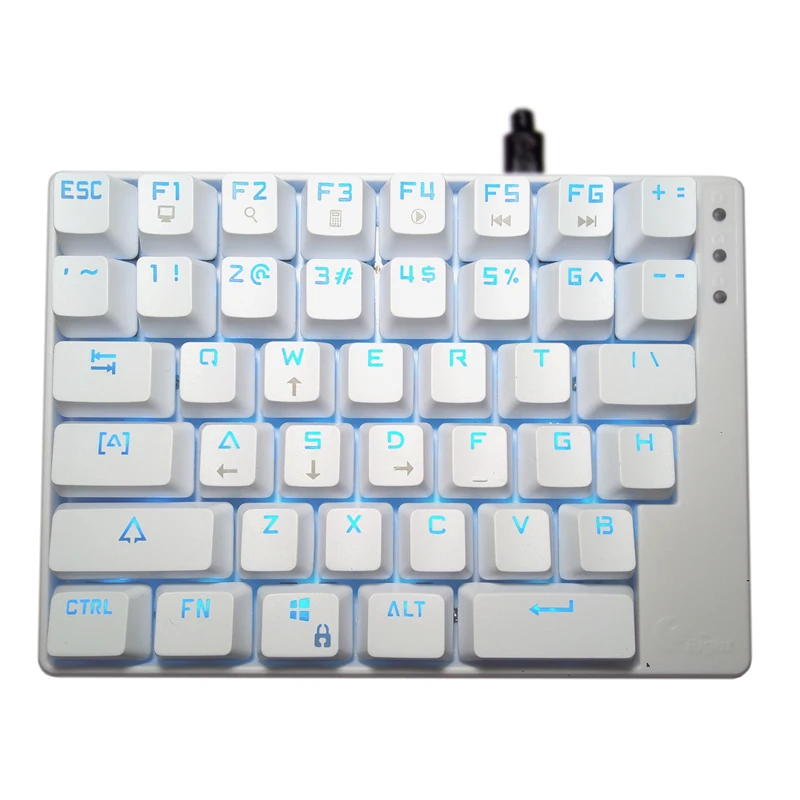 Superkey Left Hand One Hand Mechanical Keyboard Pluggable Axis Macro Definition Full Key Customization No Punch