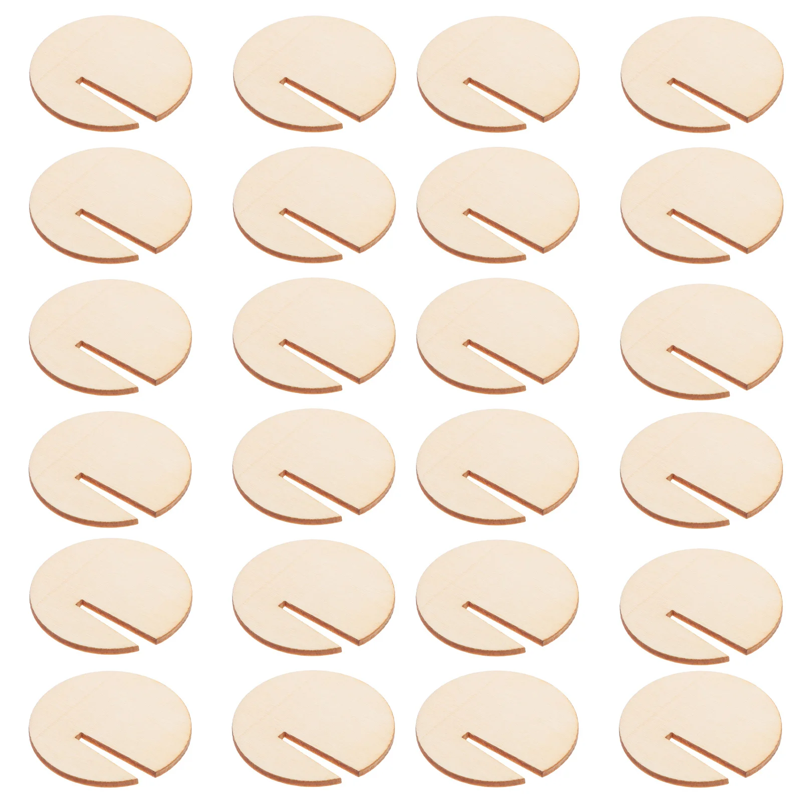 

120Pcs Wooden Round Drink Tags Natural Wood Wedding Party Labels Secure Fit Rustic Charm Table Place Cards