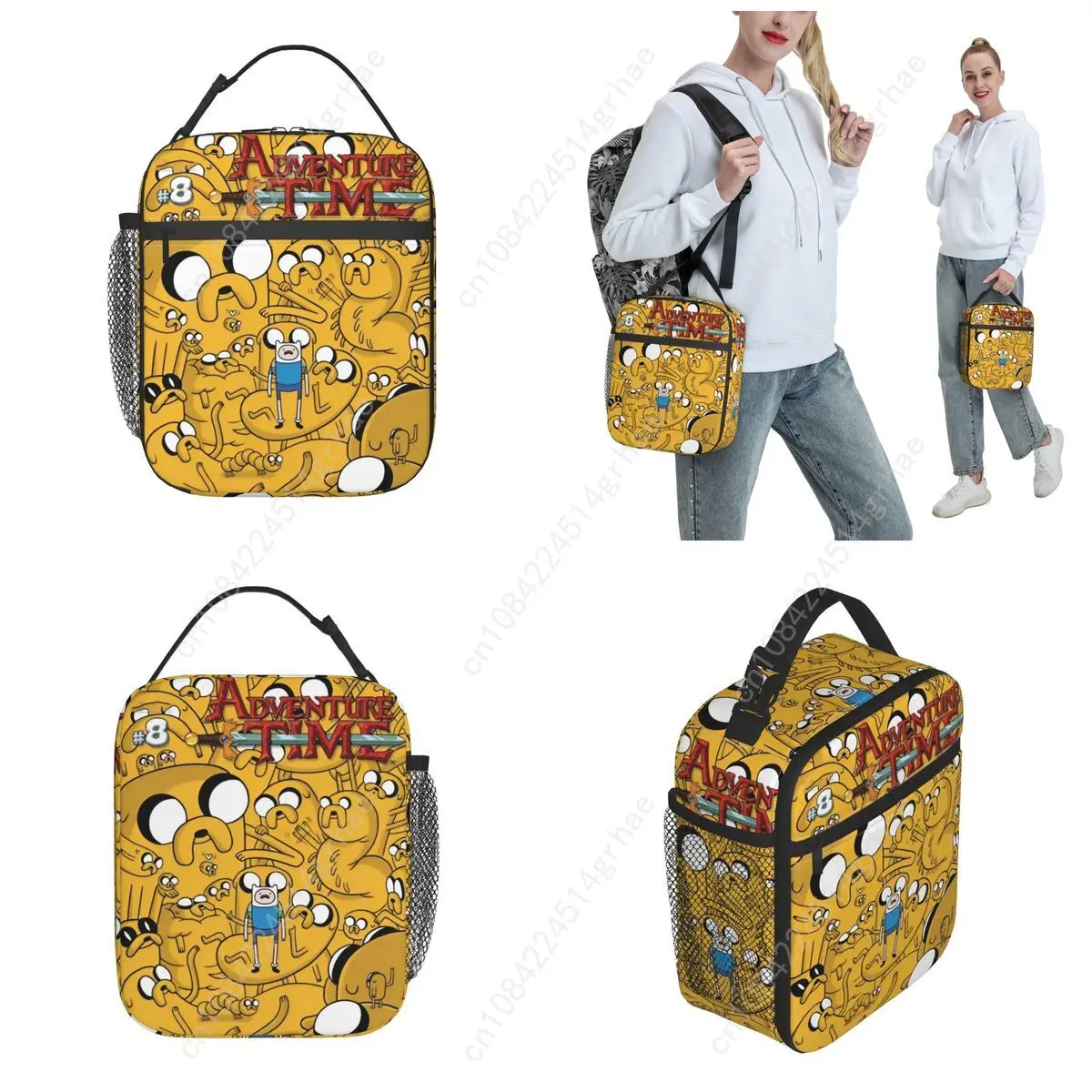 Adventure Cartoon Dogs Time Thermal Insulated Lunch Bag for Picnic Portable Food Bag Container Cooler Thermal Lunch Boxes