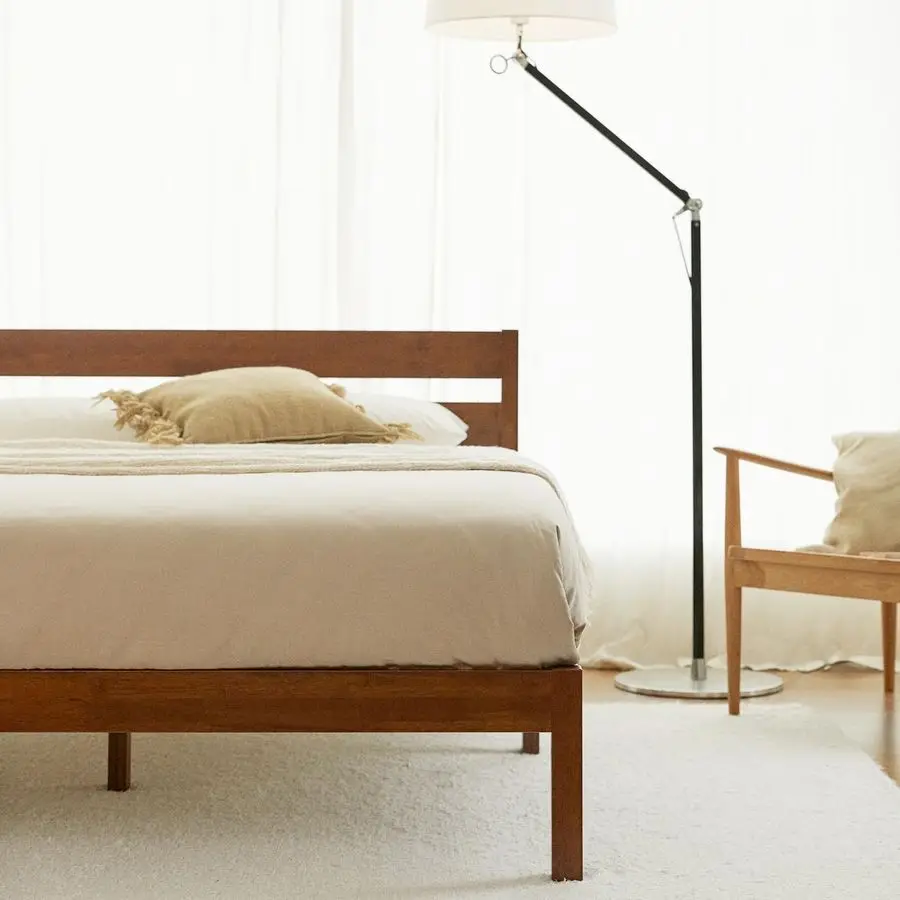 

LIFEMENT Queen Classic Wood Platform Bed Frame, Headboard, Essential, Noise Free, Under Bed Storage, No Box Spring Needed