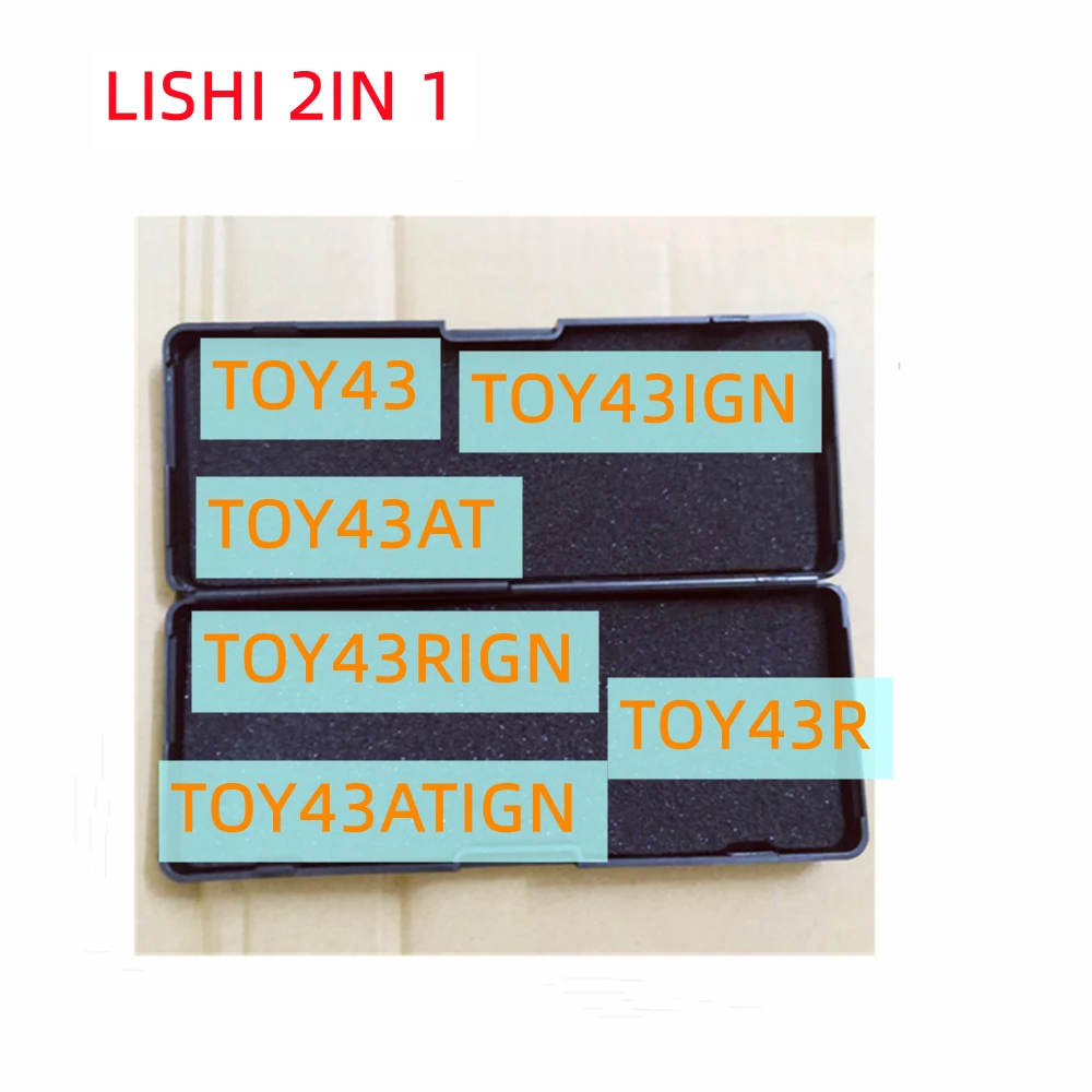 1pcs/lot 2 in 1 Lishi 2 in 1 TOY2 TOY2014 TOY43ign TOY43ATign TOY43Rign TOY43 TOY43AT TOY43R Decoder  for Toyota