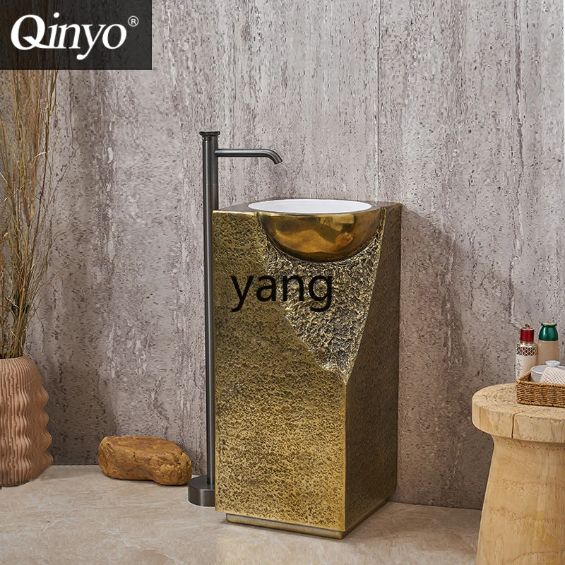 حوض غسيل عمود Yhm حوض عمود إقامة منزلية متكامل من النوع الأرضي