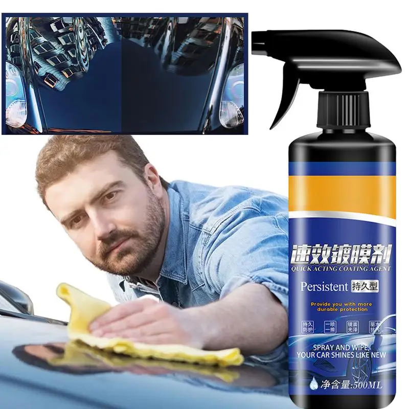 Car Nano Paint Coating Agent Car Scratch Nano Repair Spray Car Refurbish Agent Fast-Acting Coating Spray For Car Cleaning Stain