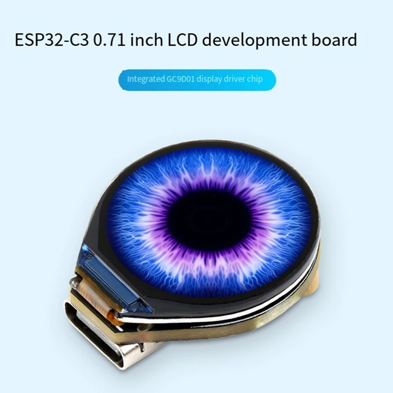 ESP32-C3 Плата разработки Iot Встроенный 0,71-дюймовый интерфейс SPI ЖК-экран 160X160 пикселей Демо-плата Круглая ЖК-дисплей приборной панели