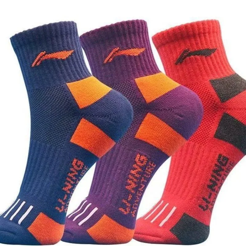 

Li-Ning professional badminton socks, breathable, basketball, running, mid-calf, sweat-absorbing, odor-resistant sports socks