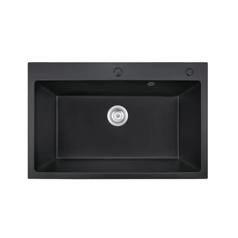 SMC Black Kitchen Large Single Sink Commercial Canteen Vegetable Basin Direct From Manufacturer