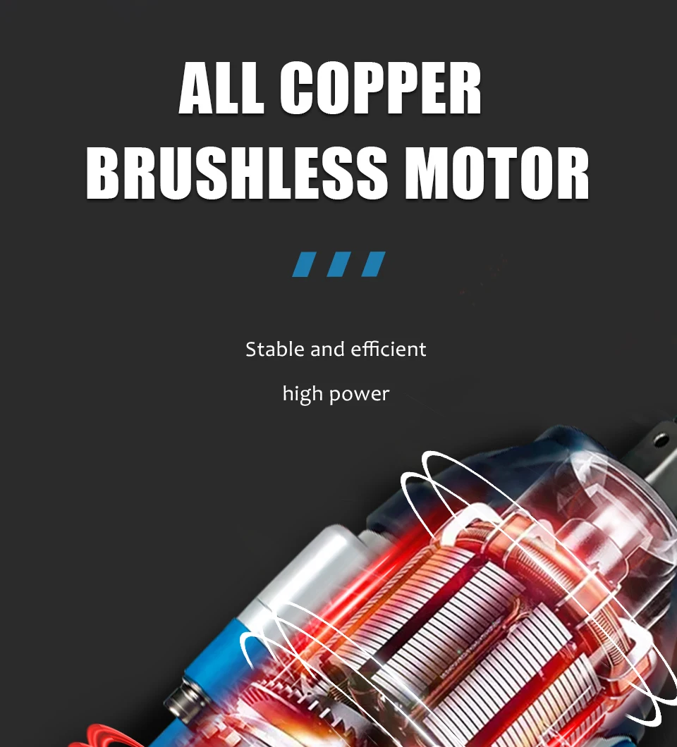 Kamolee 1800 N.M High Torque DTW700 Bürstenloser kabelloser elektrischer Schlagschrauber 1/2 Zoll Lithium-Ionen-Akku für 18-V-Akku von Makita – Detail 6