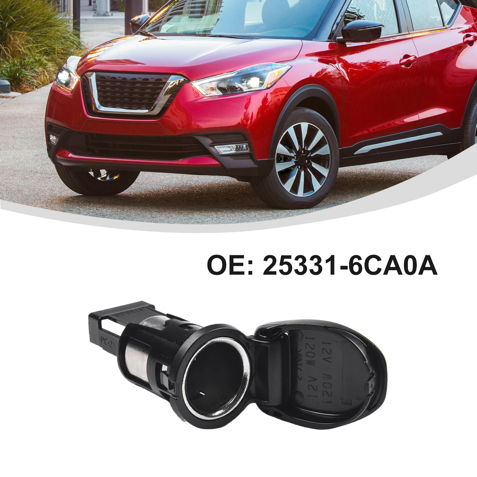 

Автомобильная розетка для Nissan 25331-6CA0A, износостойкая, из АБС-пластика, черная